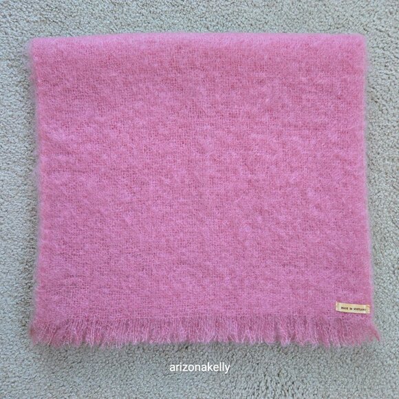NWOT Mohair Scarf Cotton Candy Spun Sugar Candy Floss Fairy Floss Pink - Picture 4 of 16